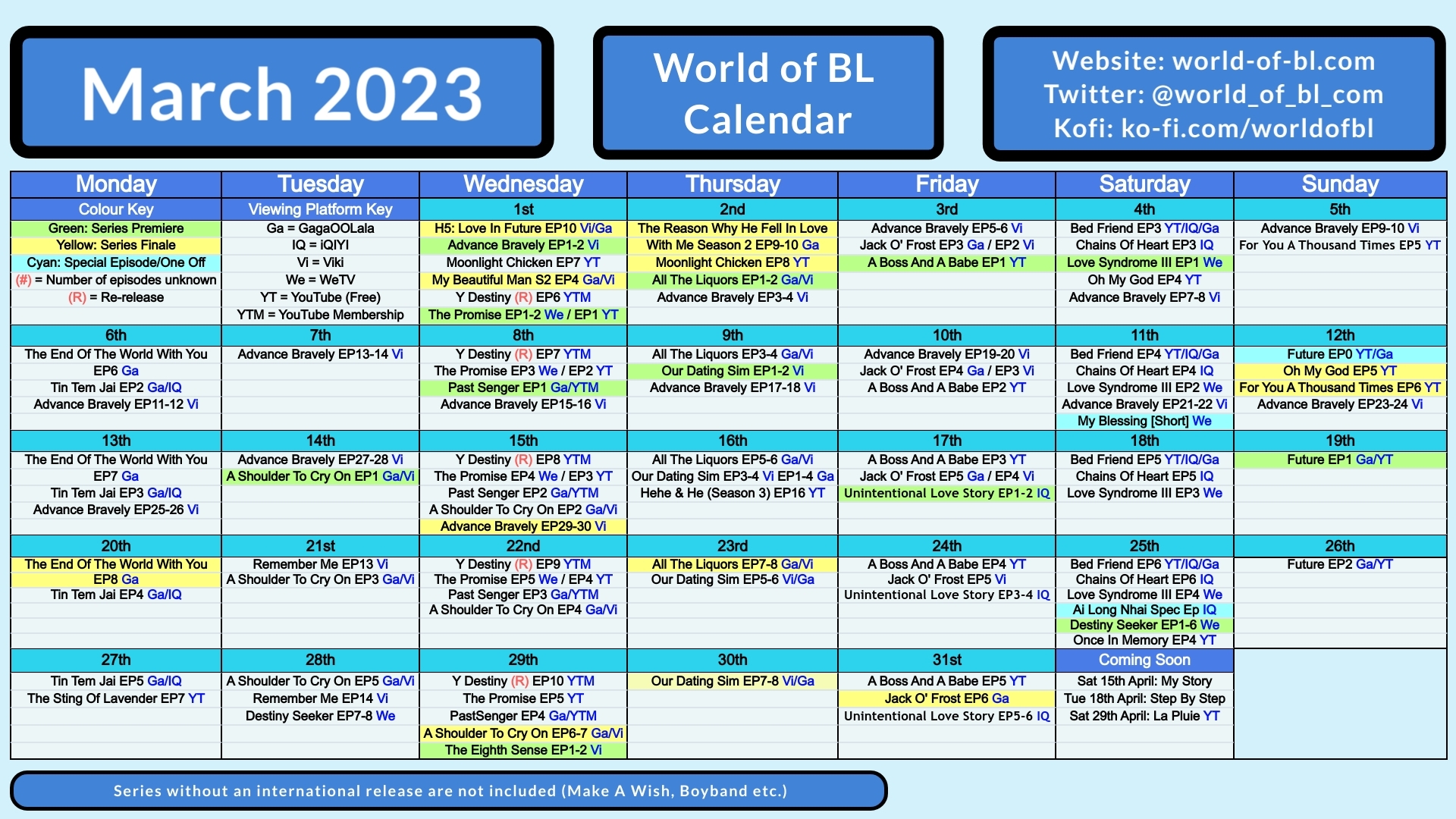 2023 BL Dramas - List of BL Series in 2023